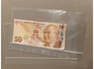 Currency/Bank Note Clear Grip Seal Bags (8x4")